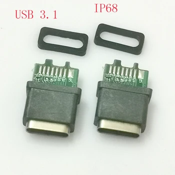 1-10 Шт. Разъем-розетка Type-C Sub Интерфейс зарядки 6P 16Pin 24P Разъем Для передачи данных USB Патч Разъем-розетка