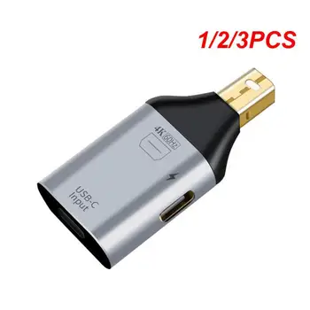 1/2/3ШТ 4K USB C В DP/HDMI-совместимый / Mini DP Конвертер Ype C В Адаптер Thunderbolt 3 Для MacBook S20 USB-C