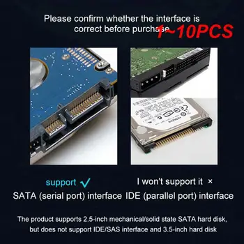 1 ~ 10ШТ 3,0/2,0 SATA До 6 Гбит/с 3 Кабеля Адаптера Sata К USB 3,0 Поддержка 2,5-дюймового внешнего жесткого диска SSD SSD 22-Контактный Sata III