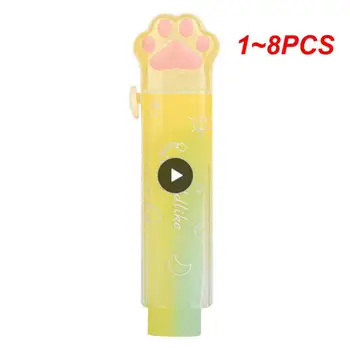 1 ~ 8ШТ Kawaii Желейный ластик-карандаш в форме симпатичной двухтактной ручки, резиновые Корейские канцелярские принадлежности, милые школьные принадлежности, карандаш-ластик для детей
