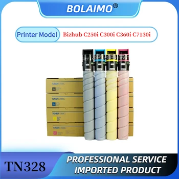 1 комплект Тонер-картриджа TN328 для Konica Minolta Bizhub C250i C300i C360i C7130i, Совместимый с Японией, Тонер для Копировальных аппаратов