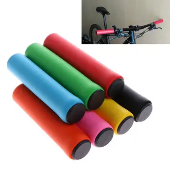 1 пара силиконовых противоскользящих чехлов для руля велосипеда, MTB, для горного велосипеда, ручка для руля, Прочная поддержка велосипедного захвата.