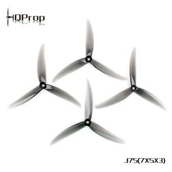10 пар HQProp J75 7X5X3 светло-серый (2CW + 2CCW)-пропеллер из поликарбоната для 7-дюймовых FPV Дронов DIY Quadcopter