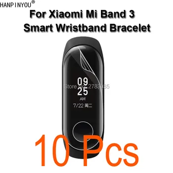 10 шт./лот для Xiaomi Mi Band 3 Band3 Смарт-браслет, мягкая защитная пленка из ТПУ (не закаленное стекло)