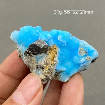 100% натуральный синий кристалл арагонита, образцы драгоценной руды, бесплатная доставка
