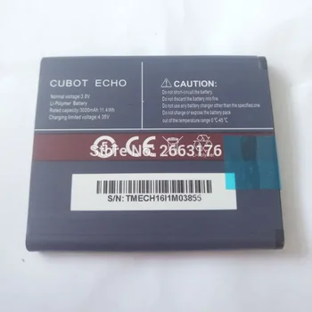 100% Новый оригинальный аккумулятор CUBOT ECHO емкостью 3000 мАч для резервного копирования сотового телефона CUBOT ECHO