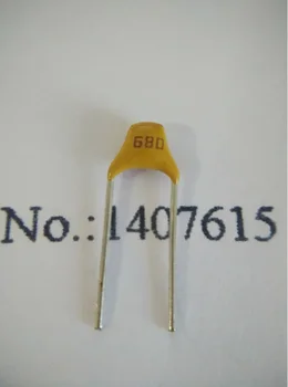 100ШТ Монолитный керамический конденсатор 50В 680 Дж 68ПФ 50В контакты 5,08 мм CT4