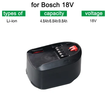 18 В 4.8/6.8/9.8 Литий-ионный аккумулятор емкостью Ач подходит для Bosch PBA PSB PSR PST