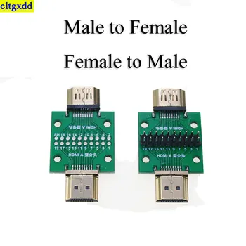 1шт HDMI Мужская и Женская Тестовая Плата МИНИ-Разъем с Печатной Платой 2,54 мм с шагом 19/20pin DP HD A Переходная Плата от Женщины к мужчине