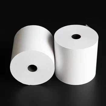 2 рулона термобумаги 80x80 Кассовая бумага для супермаркета 80 мм бумага для печати продуктов на вынос Бумага для номера банковского ваучера 80 * 80