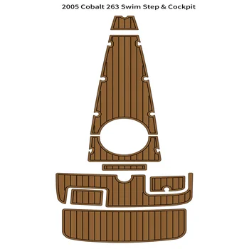 2005 Cobalt 263 Платформа для плавания, кокпит, коврик для пола из пены EVA, искусственный тик, палубный коврик для пола