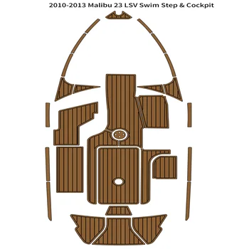 2010-2013 Плавательная Платформа Malibu 23 LSV Кокпит-Накладка Для лодки EVA-Пена, Настил Из Тикового Дерева, Самоклеящийся Стиль SeaDek Gaterstep