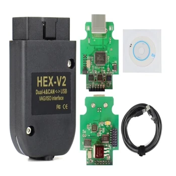 2023 Новый ATMEGA162 + 16V8 + FT232RQ Многоязычный интерфейс HEX X2 22,3 HEX CAN USB V2 VAG-USB 21,3 21,9 V22.3.2 VAS-ODIS