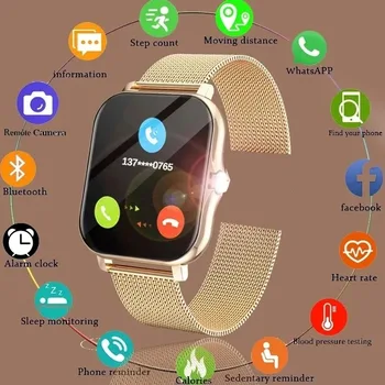2023 Смарт-часы Android Телефон 1,44-Дюймовый Цветной Экран Bluetooth Вызов Кислорода В крови / Мониторинг Давления Спортивные Смарт-Часы Женщины Мужчины