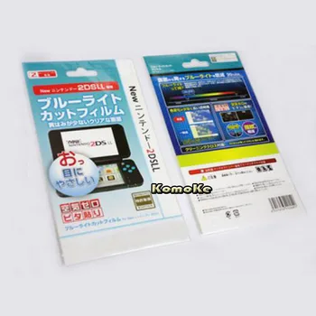 2в1 Верхняя Нижняя HD Прозрачная Защитная Пленка Surface Guard Cover для Nintendo New 2DS XL/LL 2DSXL/2DSLL LCD Screen Protector Skin