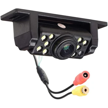 3-кратная автомобильная резервная камера заднего вида с широким углом обзора 170 ° 9 светодиодных ламп сверхчеткого ночного видения