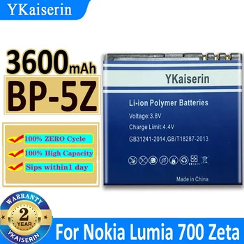 3600 мАч YKaiserin Аккумулятор BP-5Z BP5Z для Nokia Lumia 700 Zeta N700 Bateria