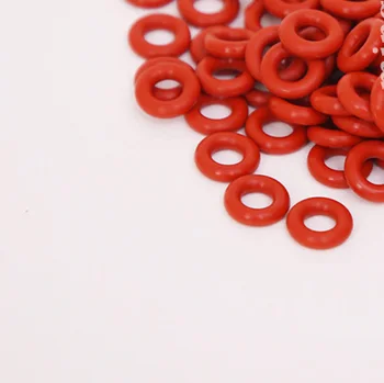 40шт диаметр провода 2 мм красное силиконовое уплотнительное кольцо наружная водонепроницаемая изоляционная резинка наружный диаметр 6 мм-9,5 мм