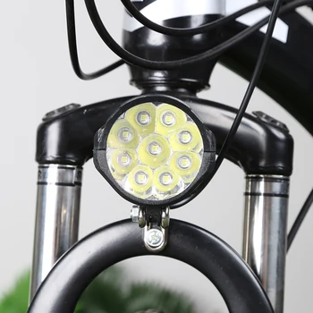 48-вольтовая фара для электровелосипеда С высокой яркостью звукового сигнала, светодиодный передний фонарь для электрического скутера, Простая установка велосипедных аксессуаров