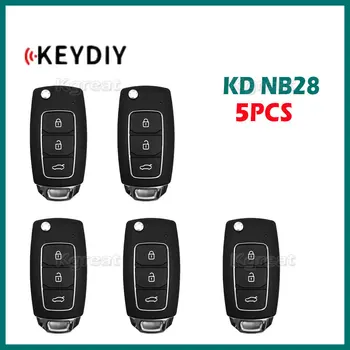 5шт KEYDIY NB28 Многофункциональный Универсальный Дистанционный Ключ KD 3 Кнопки Автомобильный Дистанционный Ключ Серии NB для KD900 KD900 + URG200 KD-X2 Mini