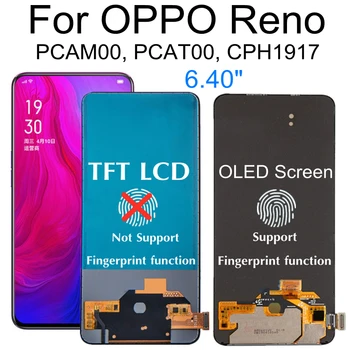 6.4 Для OPPO Reno PCAM00 PCAT00 CPH1917 ЖК-дисплей Сенсорный Дигитайзер В Сборе Для OPPO Reno LCD
