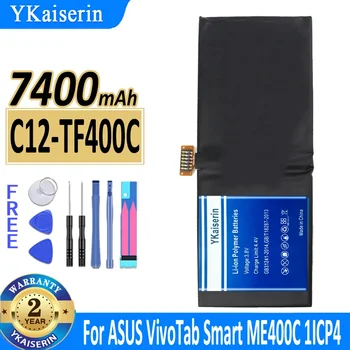 7400 мАч YKaiserin Аккумулятор C12-TF400C Для ASUS Vivo Tab Smart ME400C 1ICP4/83/103-2 Аккумуляторы для ноутбуков TF400C