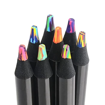 8 цветов радужных карандашей, цветные карандаши для взрослых, разноцветные карандаши для художественного рисования, раскрашивания, зарисовок