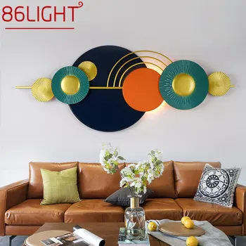 86LIGHT Современная настенная лампа с изображением Роскошного креативного фона Бра LED для домашнего декора гостиной спальни
