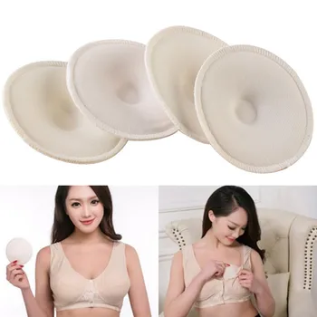 8шт накладки для груди Впитывающие накладки для кормления грудью Моющиеся при грудном вскармливании Многоразовые Утолщенные накладки для груди выпуклости