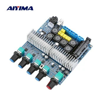 AIYIMA Audio Модернизированная Плата усилителя сабвуфера TPA3116 2.1-канальный Hi-Fi USB DAC Bluetooth 5.0 Усилители мощности 2x50 Вт + 100 Вт