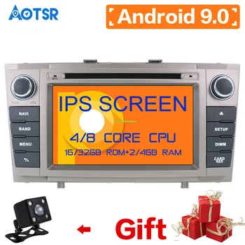 Aotsr IPS DSP Android 9,0 4 ГБ + 64 ГБ 8 ядерный Автомобильный DVD-плеер Wifi RDS радио GPS карта Bluetooth Для Toyota Avensis T27 2009-2015 радио