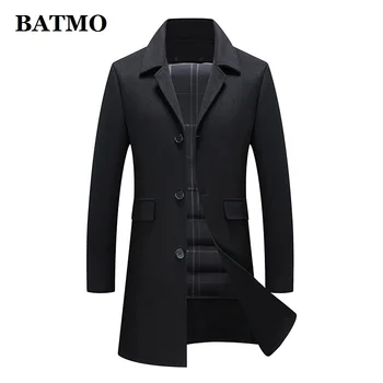 BATMO 2021 новое поступление, осенне-зимний тренч с подкладкой из 90% белого утиного пуха, мужское пальто, большие размеры M-XXXL 1869