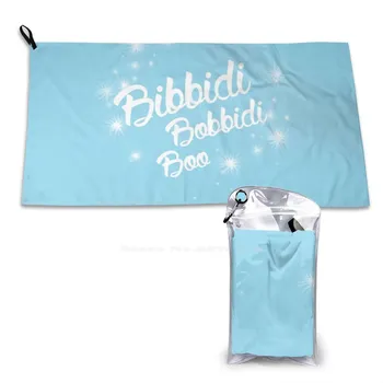 Bibbidi Bobbidi Boo 2 Мочалки для купания Быстросохнущее Полотенце для душа Bibbidi Bobbidi Boo Blue Magic Fantasy Fairytale