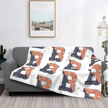 Bucknell B - Ультрамягкое одеяло из микрофлиса с полным рисунком