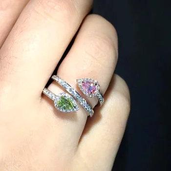 CAOSHI Яркое циркониевое кольцо на палец Женские Аксессуары для свадебной церемонии с модными великолепными серебряными украшениями для помолвки