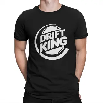 Drift King Мужская Футболка JDM Из Ткани С Круглым Вырезом И Коротким Рукавом, Забавная Идея Подарка Высшего Качества