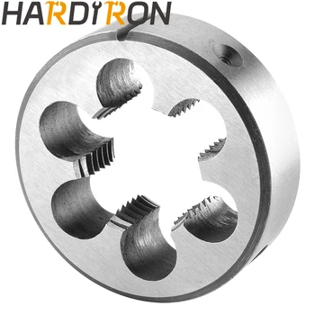 Hardiron Метрическая круглая плашка для нарезания резьбы M38X1,5 слева, машинная плашка для нарезания резьбы M38 x 1,5