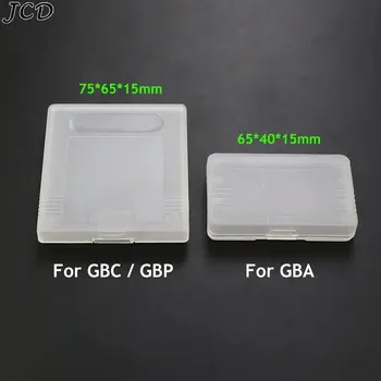 JCD 10шт Пластиковый футляр для карт игровых картриджей для GameBoy Color GBC GBA GBP Игровые карты с защитой от пыли, прозрачная защитная коробка