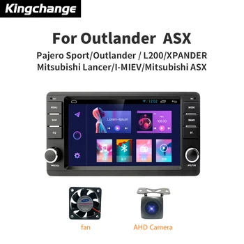 Kingchange Для Mitsubishi Universal Outlander ASX Pajero Автомагнитола Мультимедийный видеоплеер Навигация стерео GPS Android Carplay