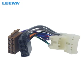 LEEWA 10set Car Stereo Audio Conversion Wire Plug Адаптер Для Подключения ISO к Toyota CD Radio Жгут Проводов Оригинальных Головных Устройств Кабель