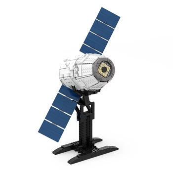MOC Строительные Блоки SpaceX Dragon Космический Корабль Набор Вселенная Дирижабль Марс Исследовать Модель Автомобиля Астронавта Идея DIY Для Детской Игрушки