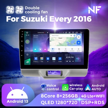 NF Android 13 Automotivo Головное Устройство Для Suzuki Every Wagon 2016-2021 Автомобильный Радиоприемник Мультимедийный Плеер Навигация Для Беспроводного Carplay