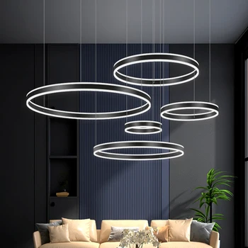 Nordic home rings Люстры для столовой, подвесные светильники для гостиной, подвесные светильники для потолочного освещения в помещении