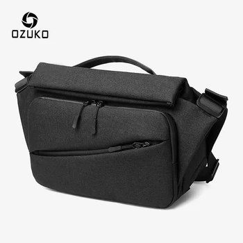 OZUKO Fashion, мужская сумка-мессенджер, многофункциональные сумки через плечо для верховой езды, мужская водонепроницаемая сумка через плечо, дорожная сумка с USB-зарядкой для мужчин