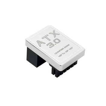 PCIE5.0 Видеокарта ATX3.0 Источник питания 12VHPWR 12 + 4 16P 600W Разъем адаптера на 180 градусов Серебристый
