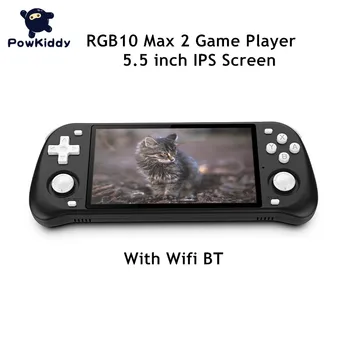 Powkiddy 5 дюймов RGB10 Max 2 Портативная Ретро Игровая Консоль с Открытым Исходным Кодом RK3326 Чип 3D Wifi Видеоигра Плеер Коробка Машина Детский Подарок