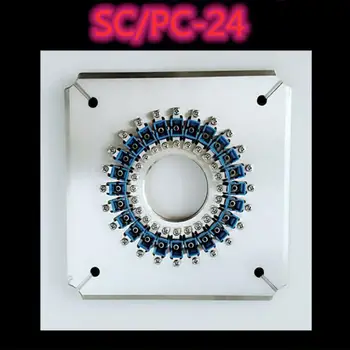 SC UPC-24 Четырехугольный оголенный наконечник под давлением с наконечником для измельчения волокон в 24 Положениях шлифовальный диск полировщик приспособление SC/PC-24