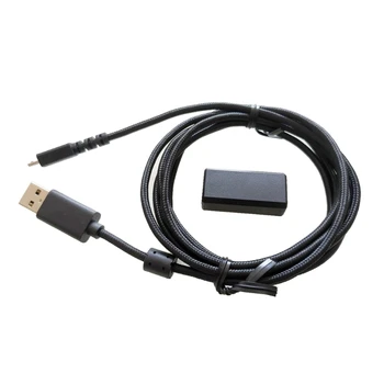 USB-адаптер для мыши с нейлоновой оплеткой для Logitech G502 Lightspeed Wireless U4LD