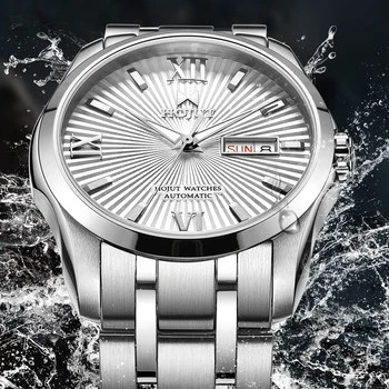 Yelang 3042 Relogios Masculino 42 мм деловые повседневные часы 5 БАР Профессиональные водонепроницаемые мужские механические часы