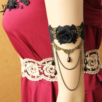 YiYaoFa DIY Кружевной браслет на руку для женщин, браслеты на руку, модные летние украшения для девочек, готические украшения ручной работы YAT-21